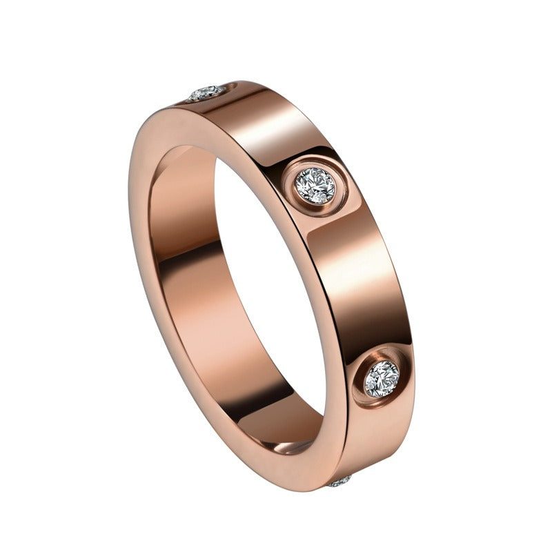 Zircon Inlaid Titanium Steel Ring – Soulmate Streetwear | same ANTHEM