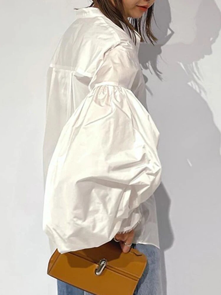 Casual Loose Lantern Shirt | same ANTHEM.