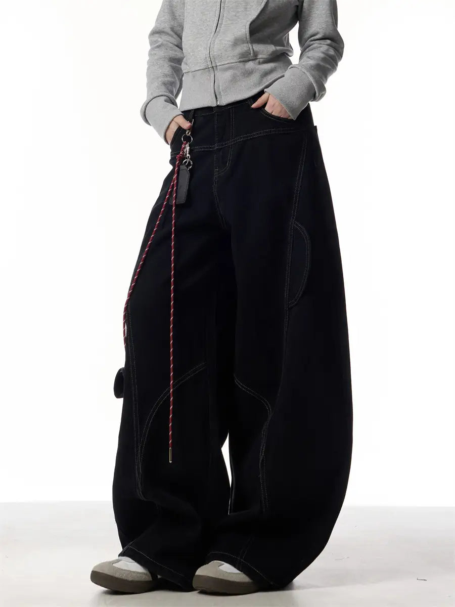 Vintage Burgundy Curved Pants | same ANTHEM.