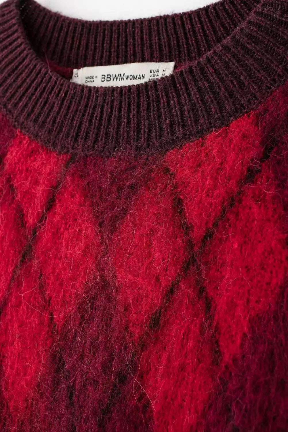 French Diamond Pattern Knitted Sweater for Women | same ANTHEM.