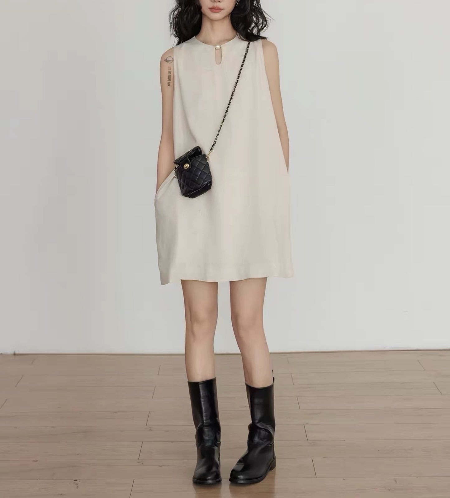 Wabi-Sabi Loose Mini Dress | same ANTHEM.