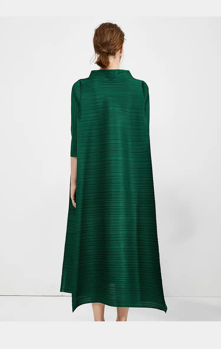 Stand Collar Gilded Loose Dress | same ANTHEM.