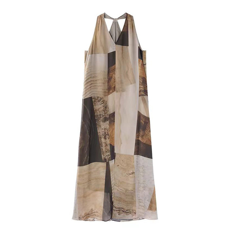 Draped Sleeveless Maxi Dress | same ANTHEM.