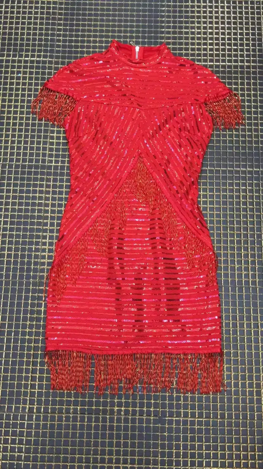 Vintage Sequin Fringe Dress | same ANTHEM.