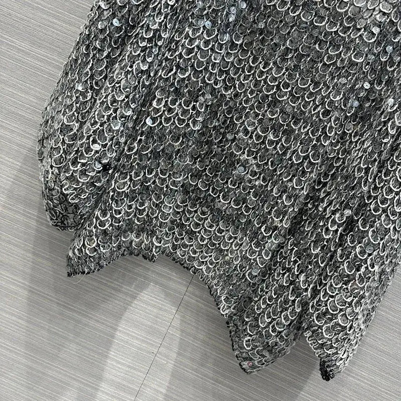 Hollow Sequins Sweater | same ANTHEM.