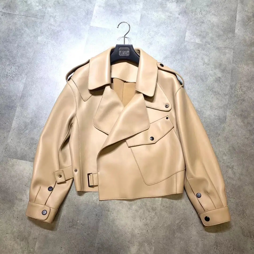 New Genuine Leather Clothes Women’s Jacket Sheepskin Loose-fitting Short Coat