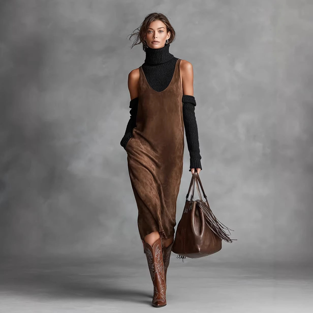 Casual Off Shoulder Long Dress | same ANTHEM.