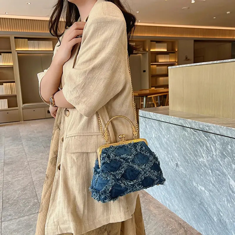 Small Denim Crossbody Bag – Travel Purse for Women | same ANTHEM.