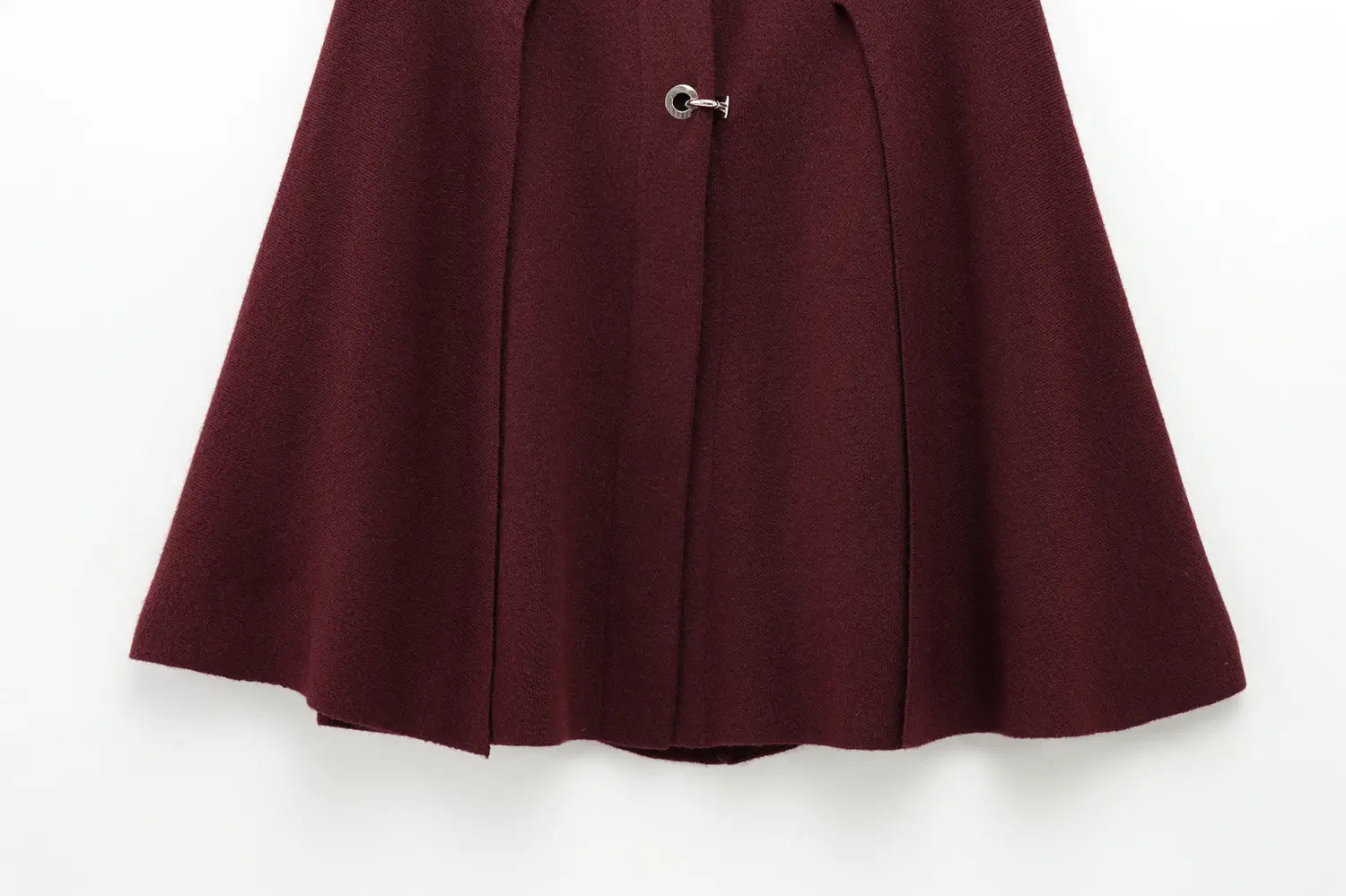 Cape Round Neck Long Sleeve Knitted Sweater Coat | same ANTHEM.