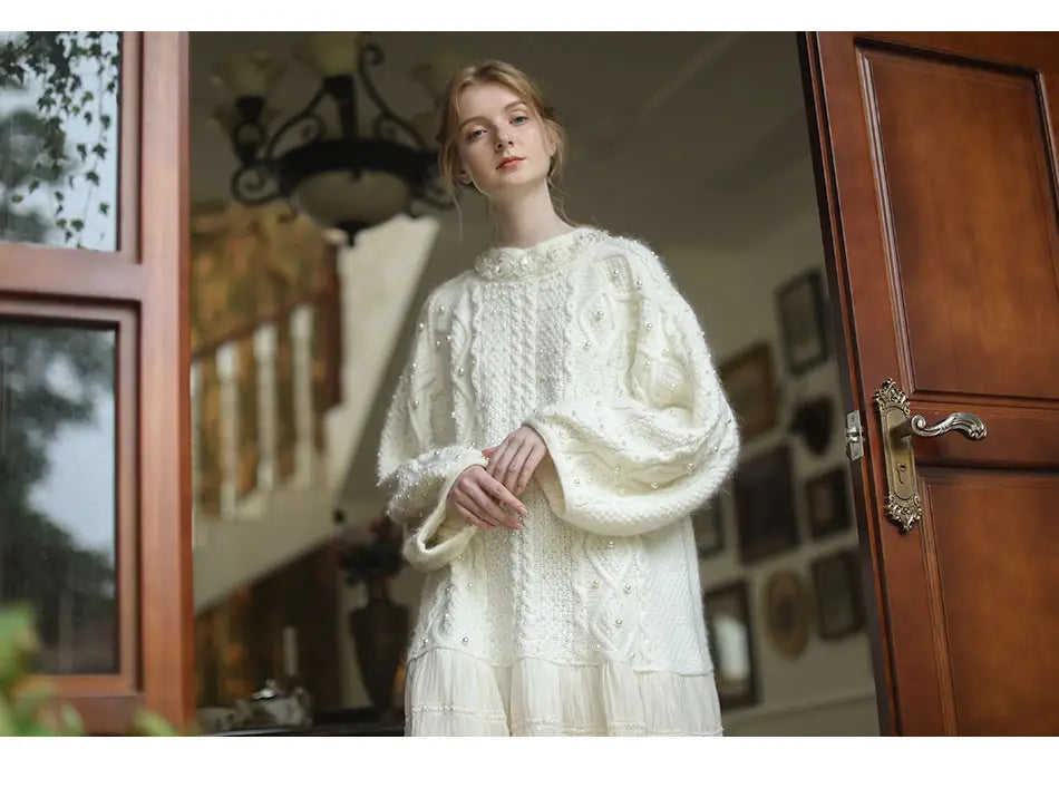 Two-Piece Loose Sweater Dress | same ANTHEM.