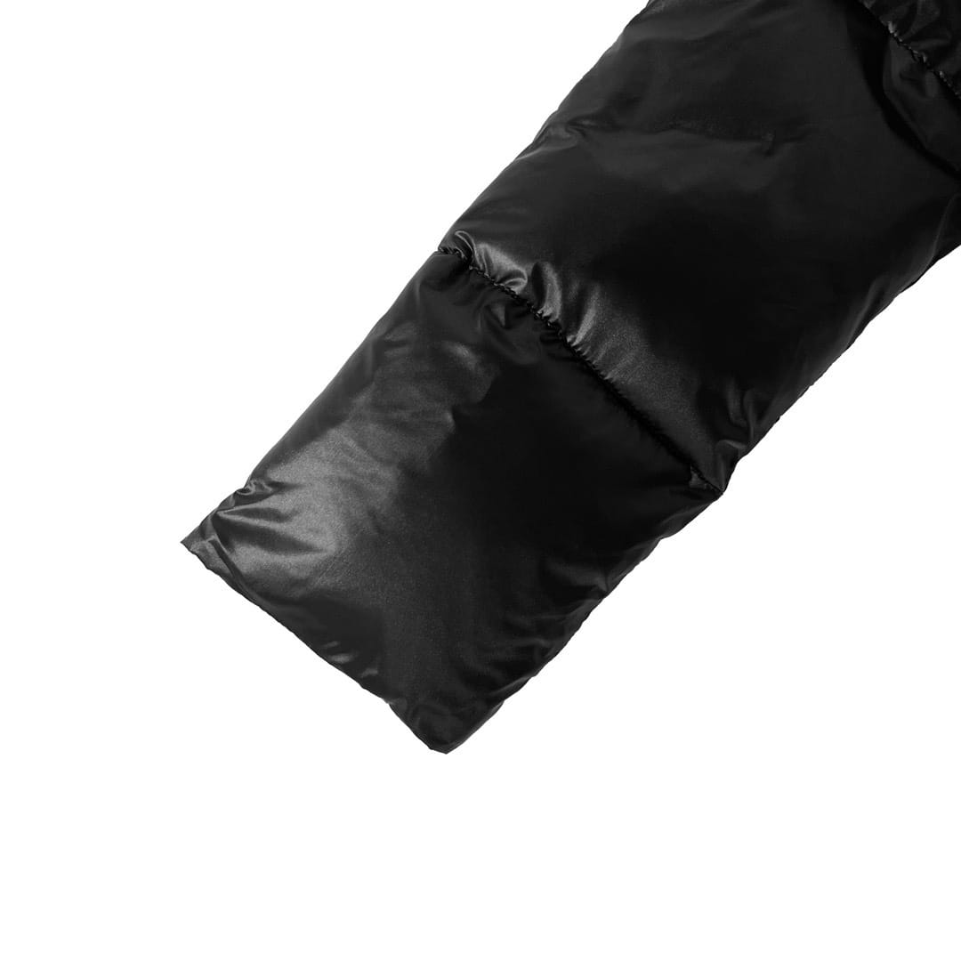 Black Female Lapel Short Down Cotton Coat