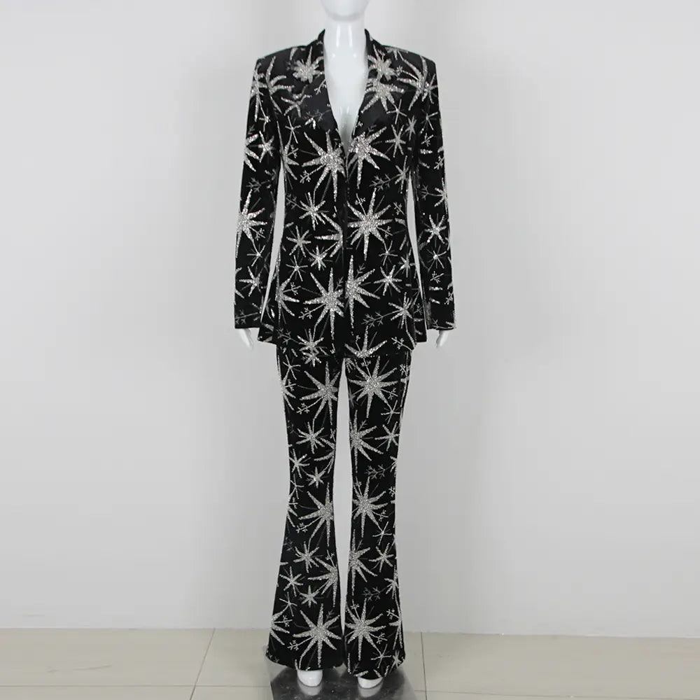 Fashion Women’s Suit Starfish Long Three-piece Suit