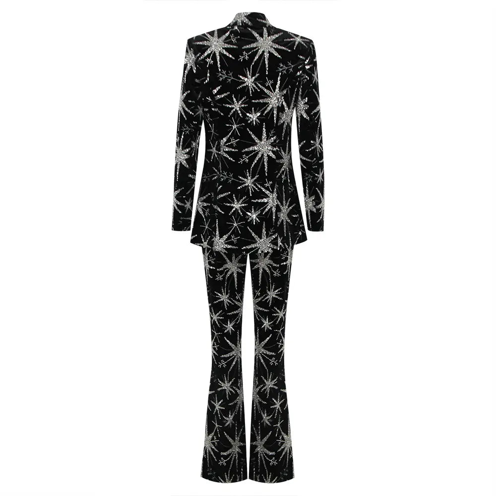 Fashion Women’s Suit Starfish Long Three-piece Suit