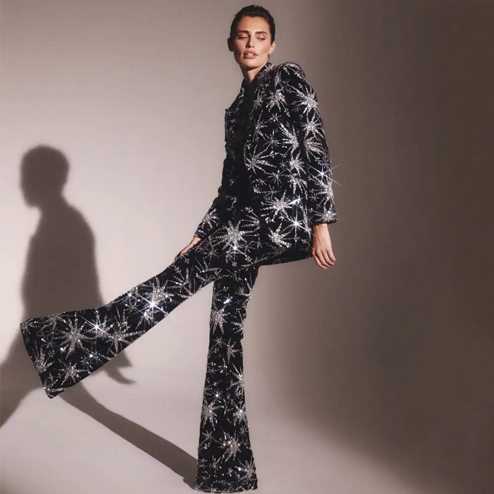 Fashion Women’s Suit Starfish Long Three-piece Suit