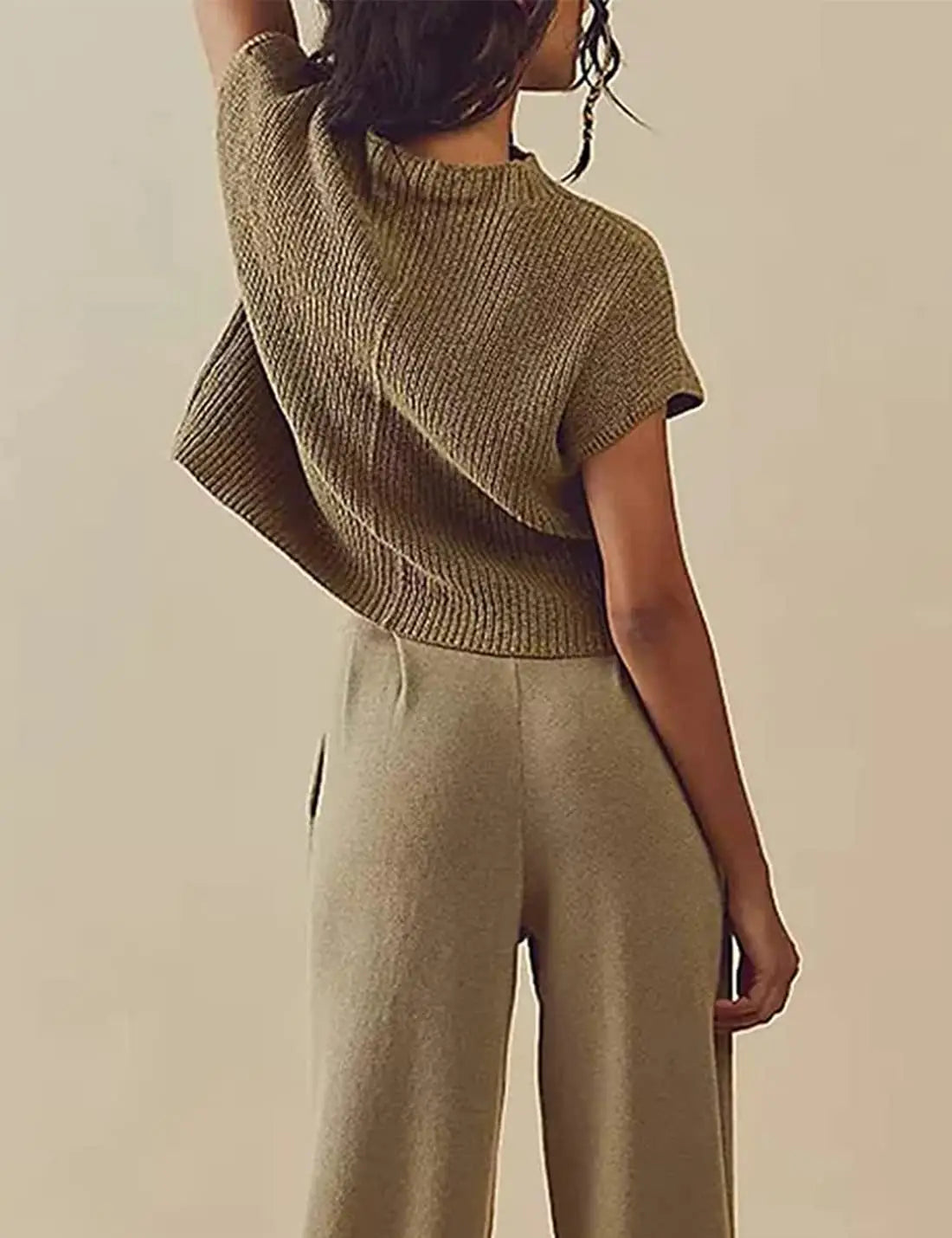 Women’s Knitted Sleeveless Pocket Rib Pullover Vest – Casual & Chic | same ANTHEM