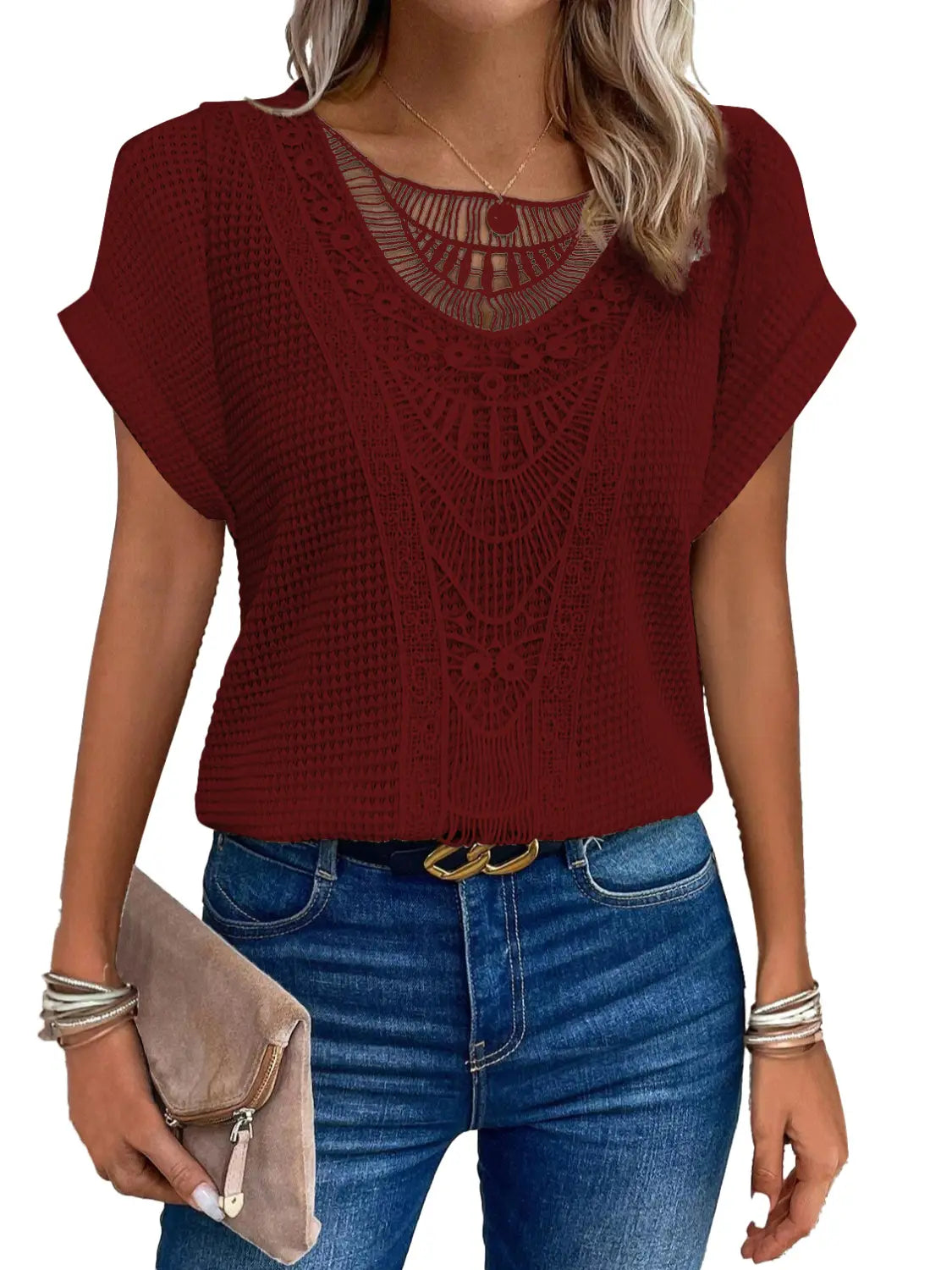 Boho Hollow-Out Summer Ethnic Top | same ANTHEM