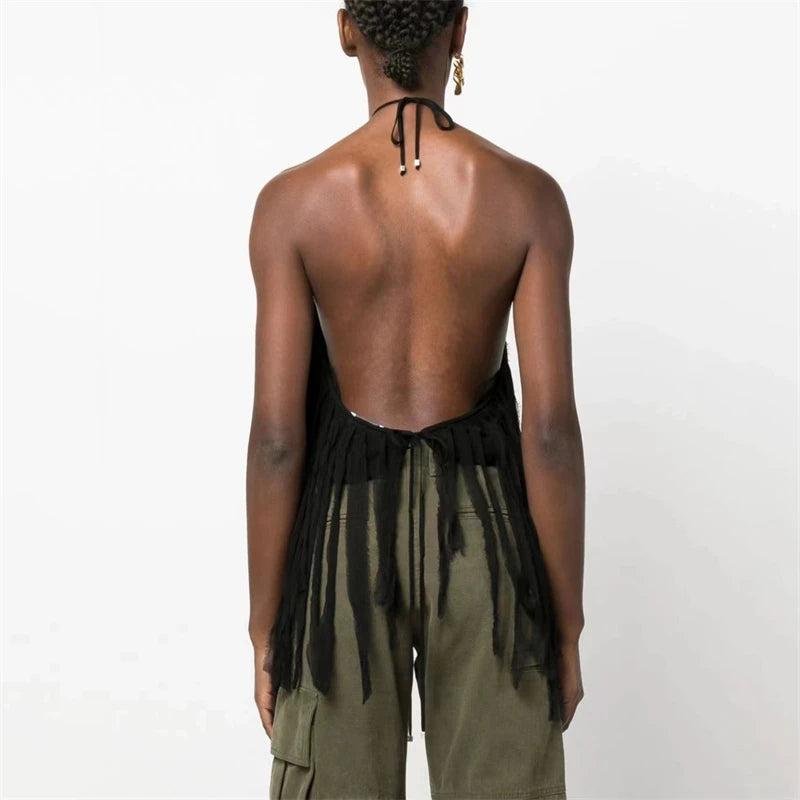 Backless Tassel Top | same ANTHEM.