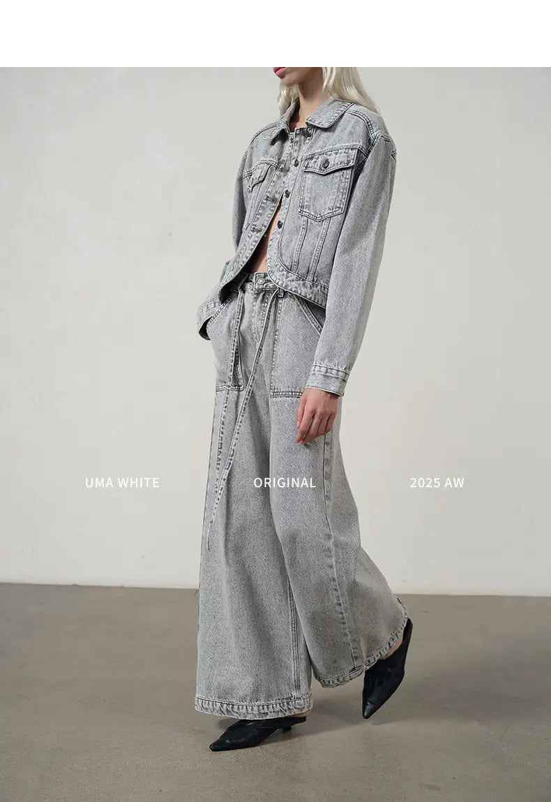 White Washed Wide-Leg Jeans Women | same ANTHEM. Soulmate Streetwear