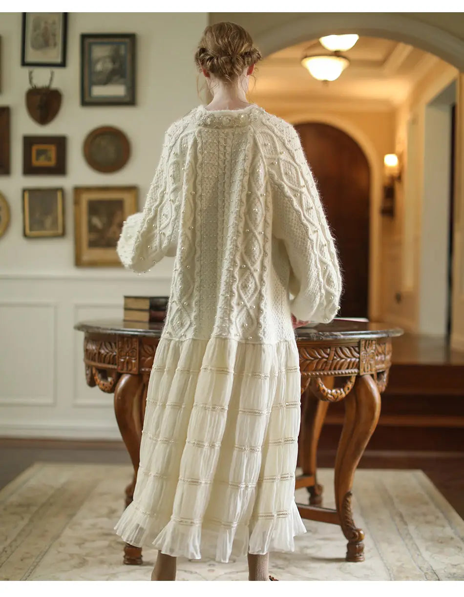 Two-Piece Loose Sweater Dress | same ANTHEM.