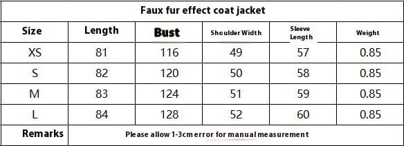 Fall Winter Fashion Artificial Fur Women’s Warm Mid-length Coat