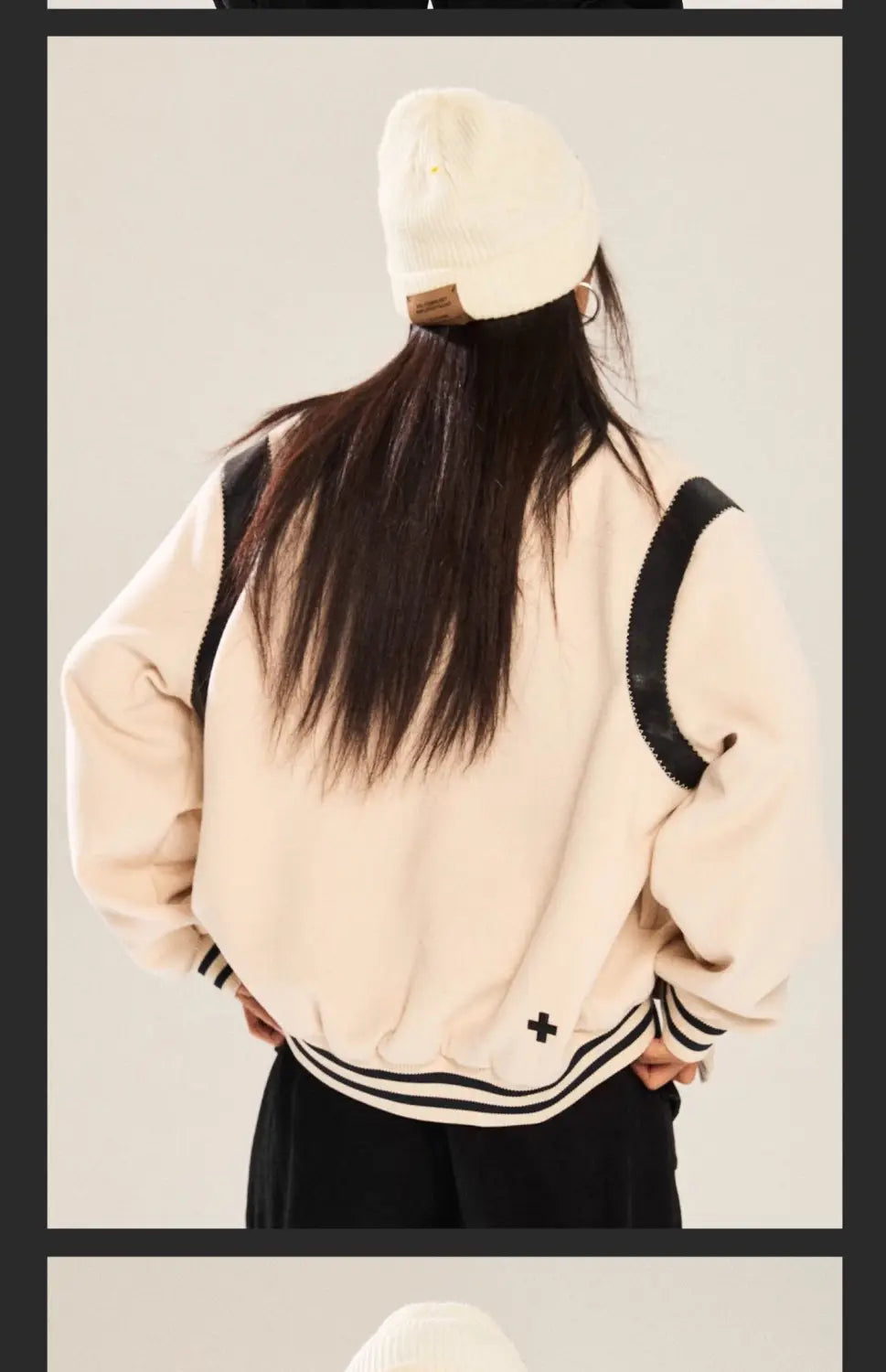 Contrast Color Embroidered Couple’s Baseball Uniform Jacket Coat