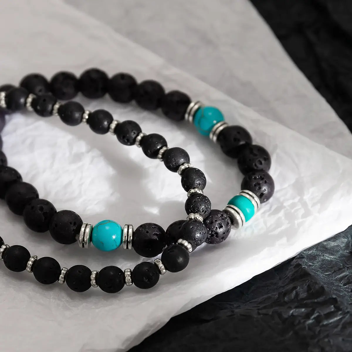 Frosted Bead Bracelet for Men – same ANTHEM. Soulmate Streetwear Jewelry