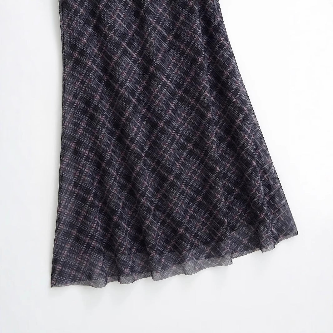Plaid Meche Skirt | same ANTHEM.