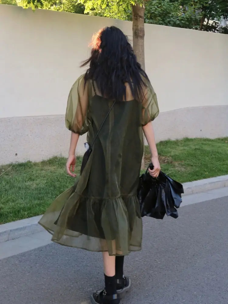 Korean 2-Piece Midi Dress Set | same ANTHEM.