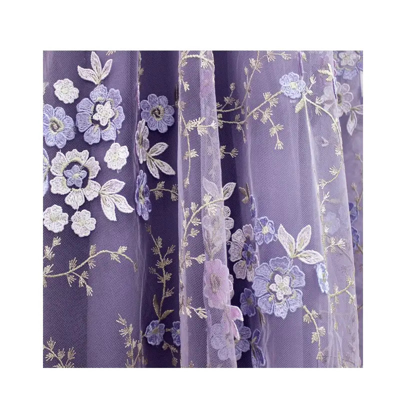 Embroidered Mesh Skirt | same ANTHEM.