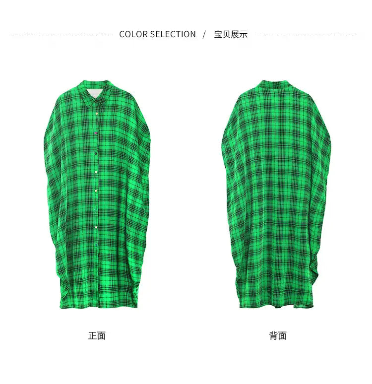 French Vintage Plaid Bat Sleeve Dress | same ANTHEM.