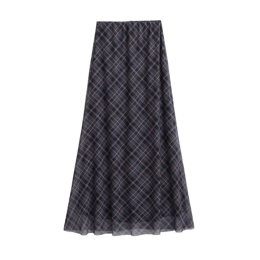 Plaid Meche Skirt | same ANTHEM.
