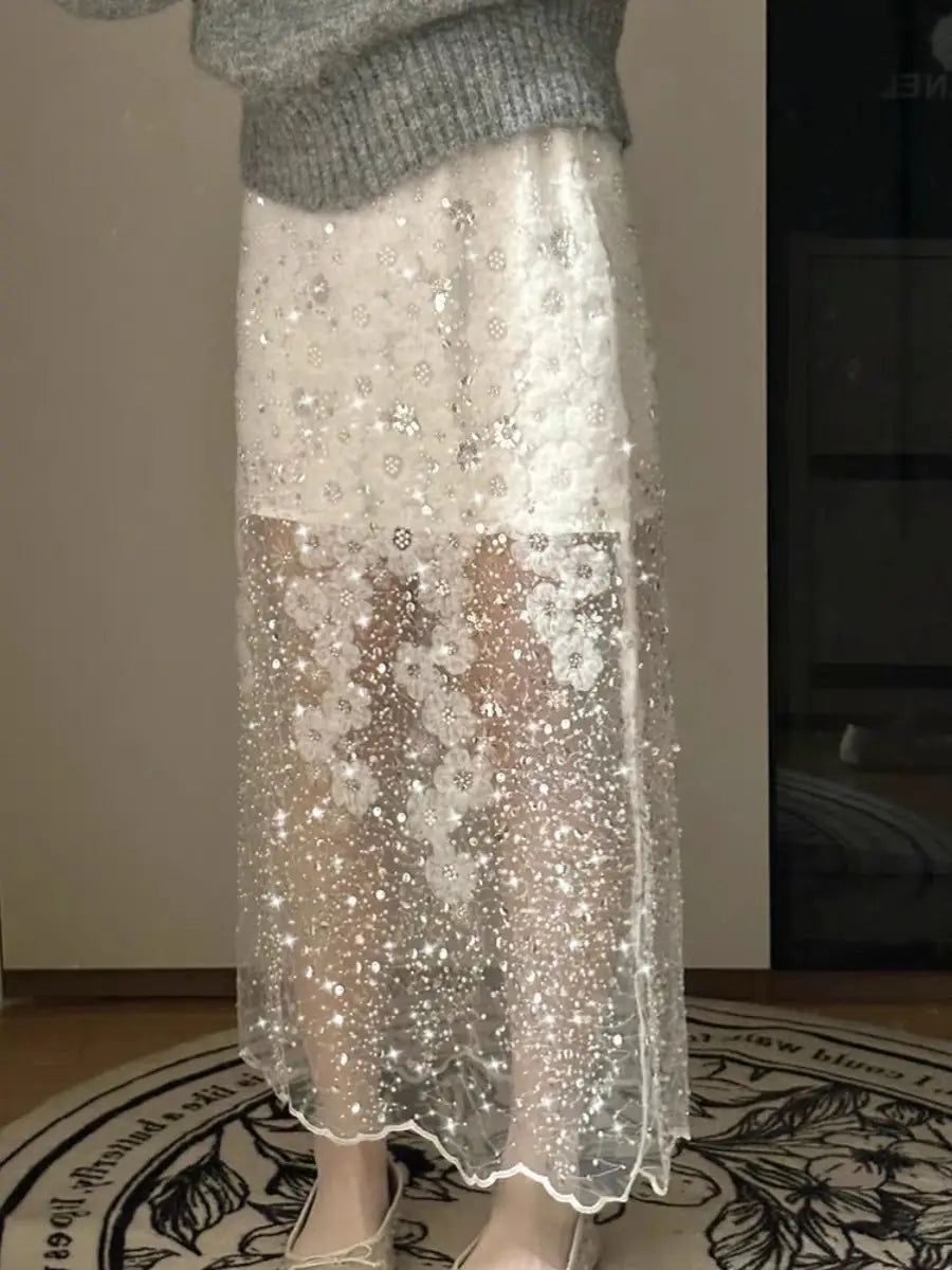 Versatile Floral Gauze Skirt | same ANTHEM.