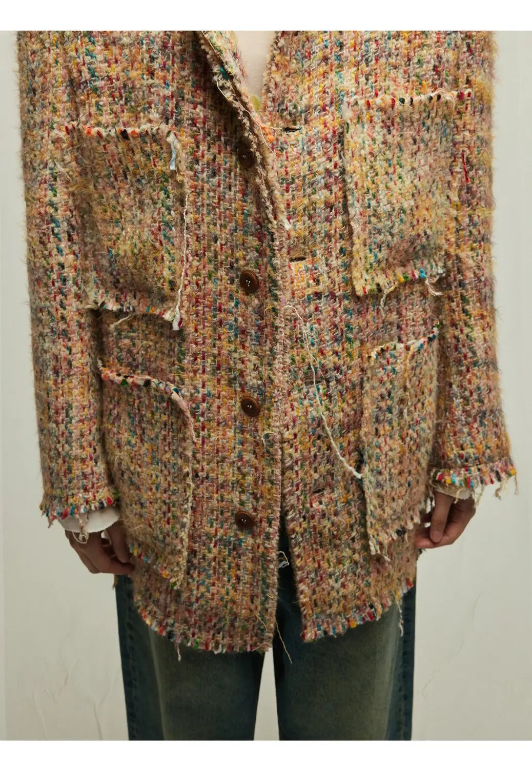 Colorful Fringed Suit Jacket | same ANTHEM.