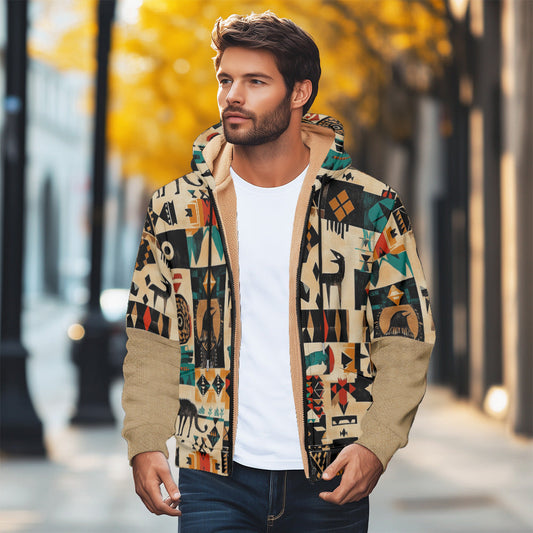 3D Plaid Winter Jacket for Soulmates – Men’s Streetwear Coat | same ANTHEM