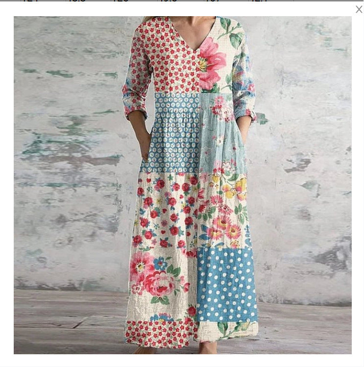 3D Printed Summer Lover’s Dress | same ANTHEM® - B6Q52KSBU34VF06 / 2XL - Dress