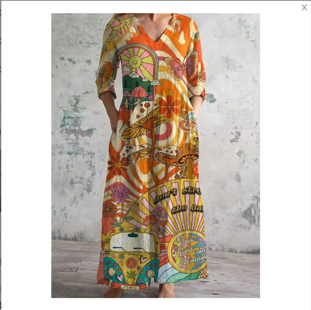 3D Printed Summer Lover’s Dress | same ANTHEM® - B6Q52KSBU34VJ09 / 2XL - Dress