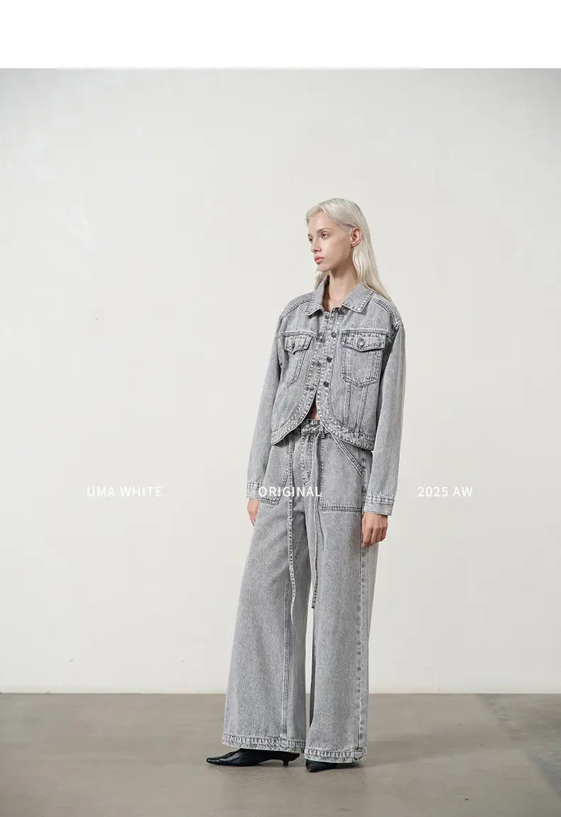 White Washed Wide-Leg Jeans Women | same ANTHEM. Soulmate Streetwear