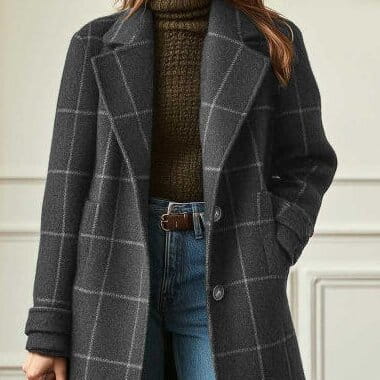 Casual Plaid Coat | same ANTHEM.