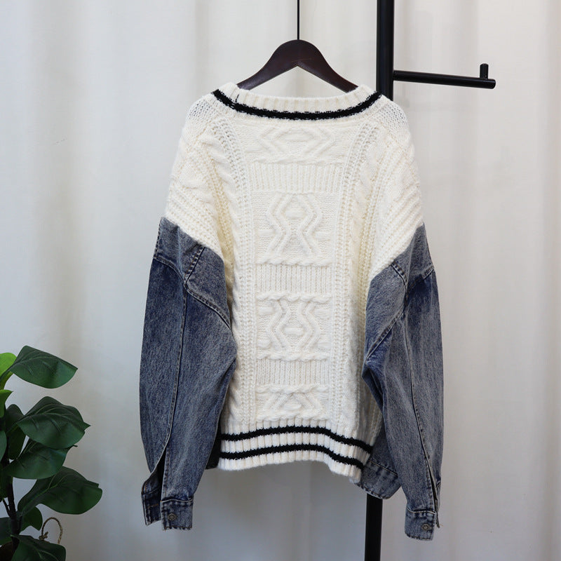 Patchwork Knitted Cardigan Jacket | same ANTHEM.