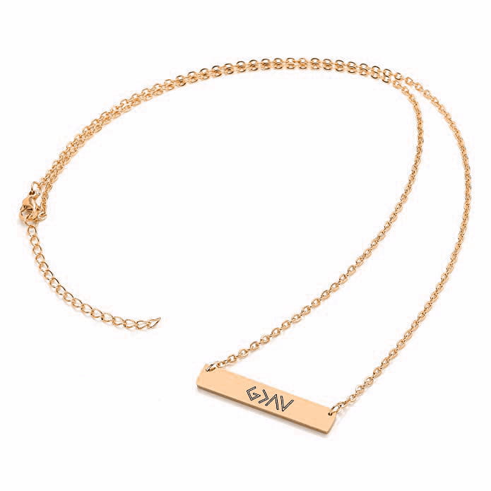 One Word Bar Pendant Necklace | Made for Lovers & Soulmates | same ANTHEM.