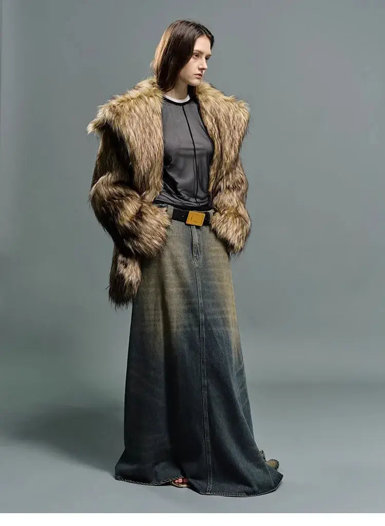 Big Lapel Fur Coat | same ANTHEM.