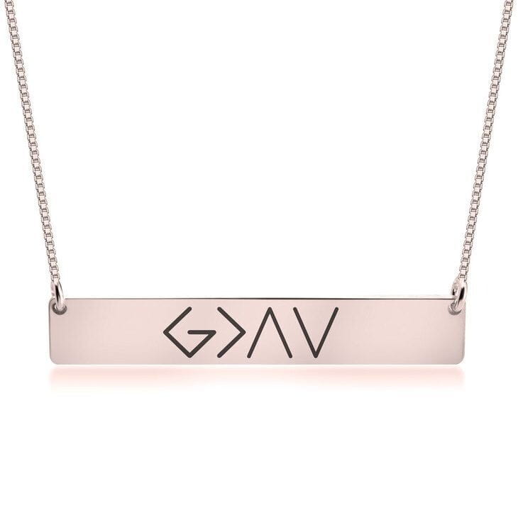 One Word Bar Pendant Necklace | Made for Lovers & Soulmates | same ANTHEM.