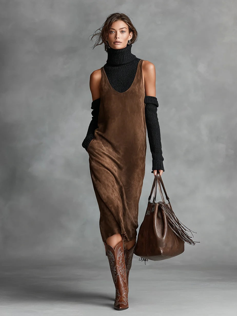 Casual Off Shoulder Long Dress | same ANTHEM.