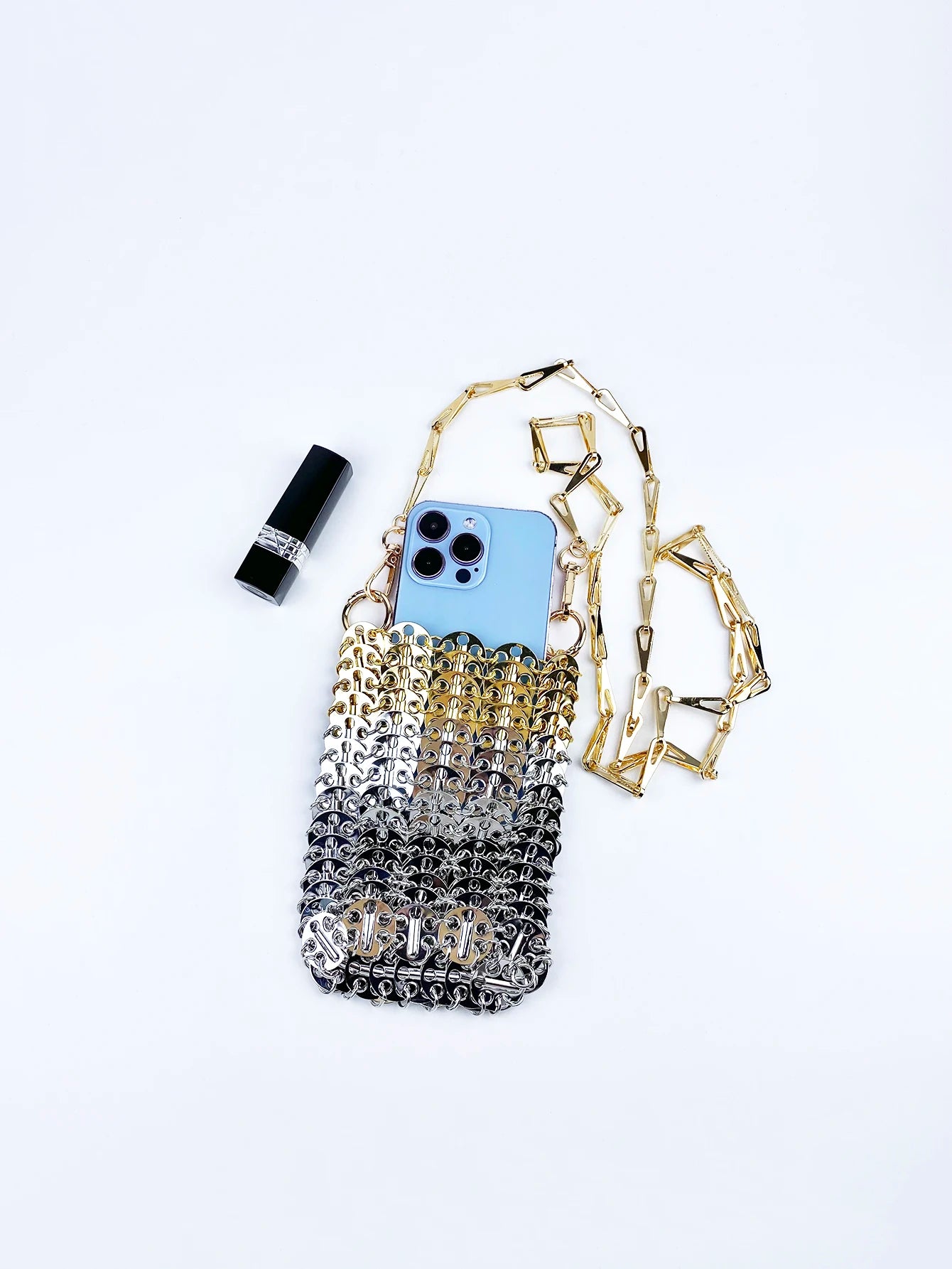 Metal Sequin Chain Bag | same ANTHEM.