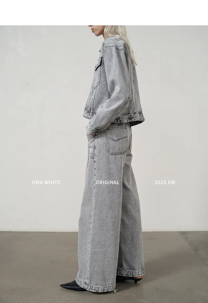 White Washed Wide-Leg Jeans Women | same ANTHEM. Soulmate Streetwear