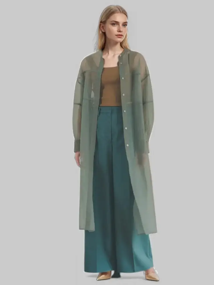 Loose Sheer Long Dress | same ANTHEM.