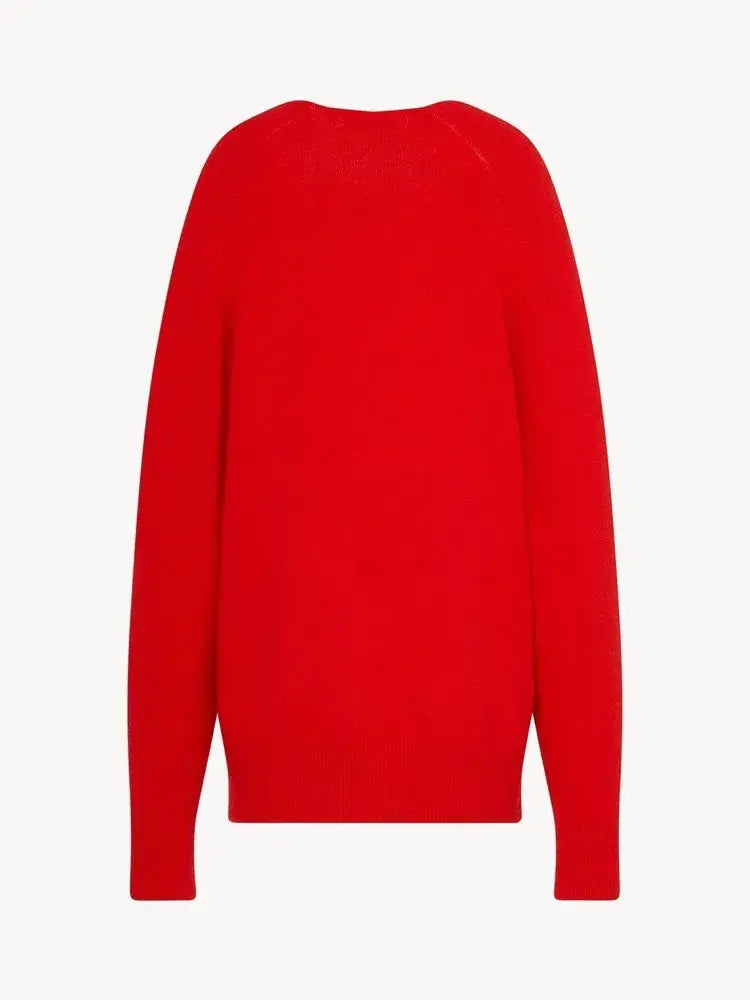 Deep V-Neck Wool Sweater | same ANTHEM.