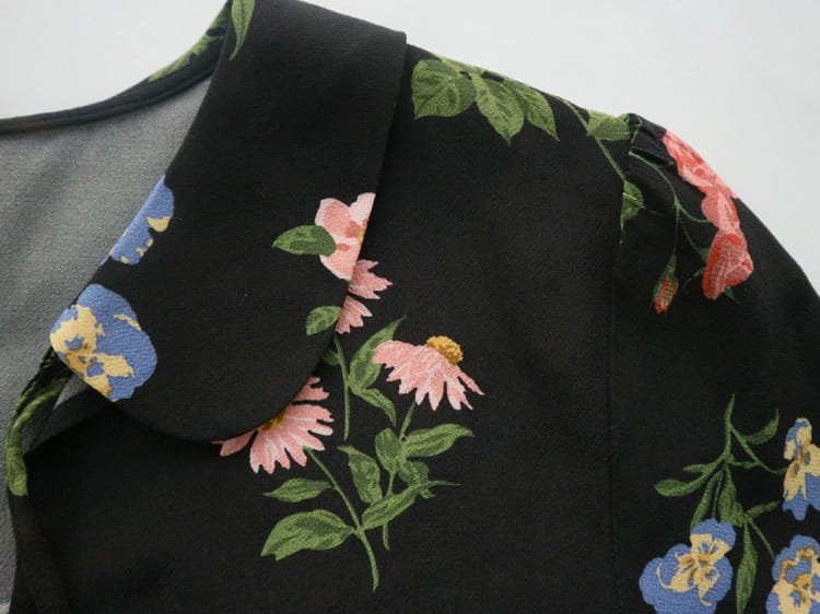 French Vintage Print Long Sleeve Dress | same ANTHEM.