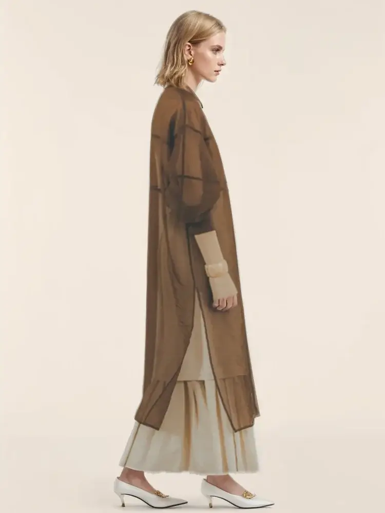 Loose Sheer Long Dress | same ANTHEM.