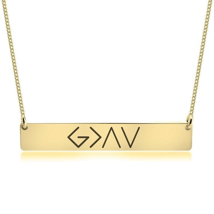 One Word Bar Pendant Necklace | Made for Lovers & Soulmates | same ANTHEM.